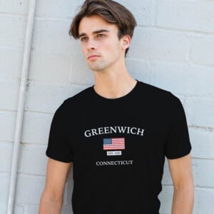 T-shirt Greenwich with flag